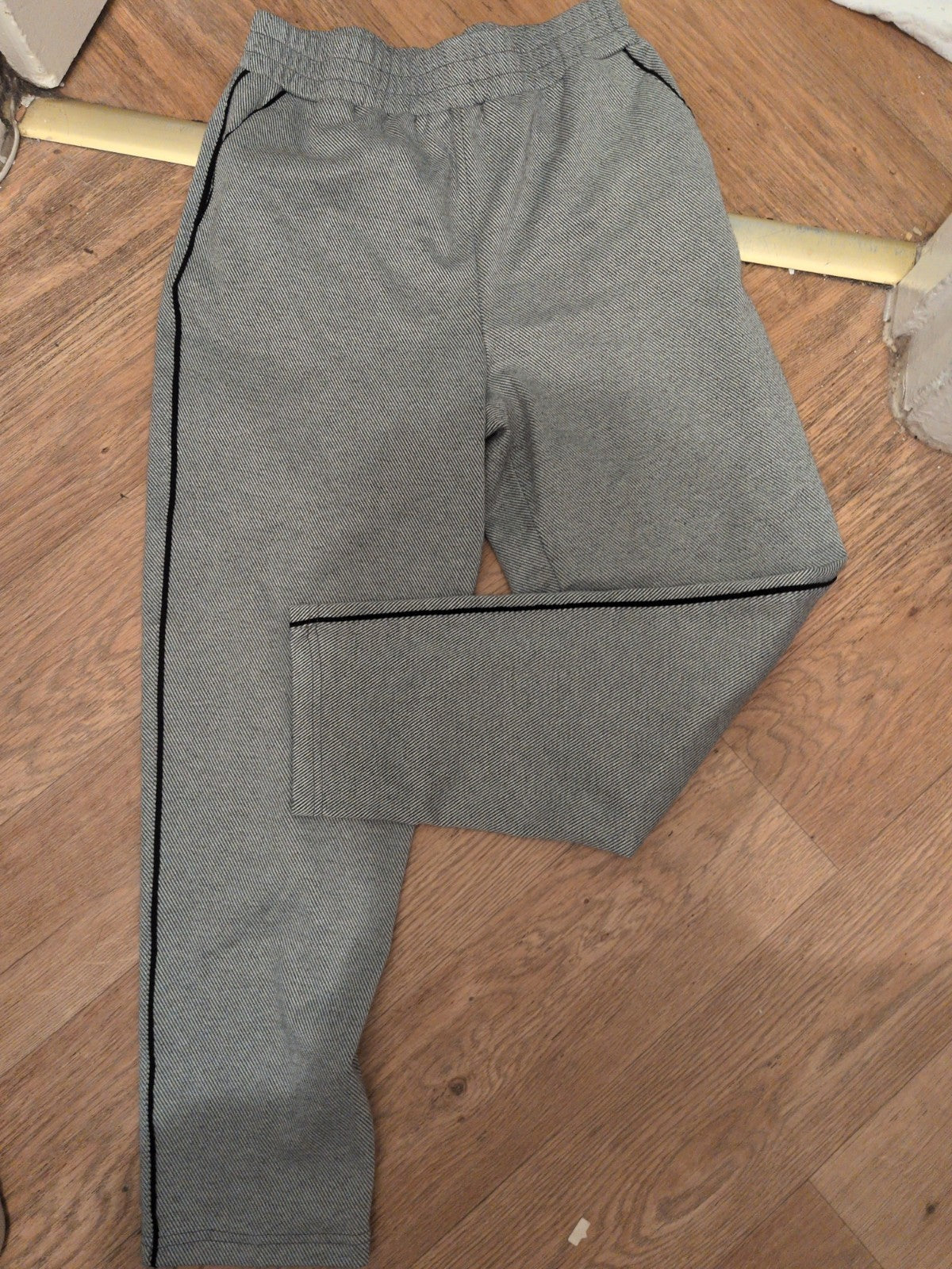 Papaya 10 Grey/Navy Stripe Elasticated Joggers