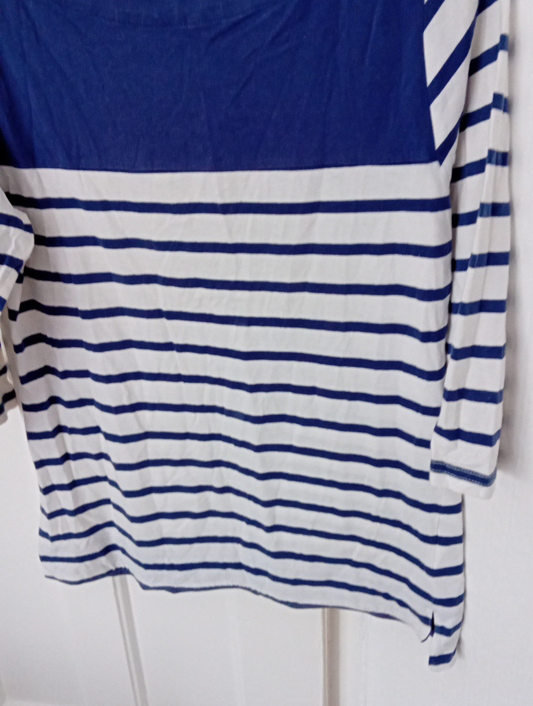 Ladies Regatta 3/4 Striped Top Blue/white Size 12