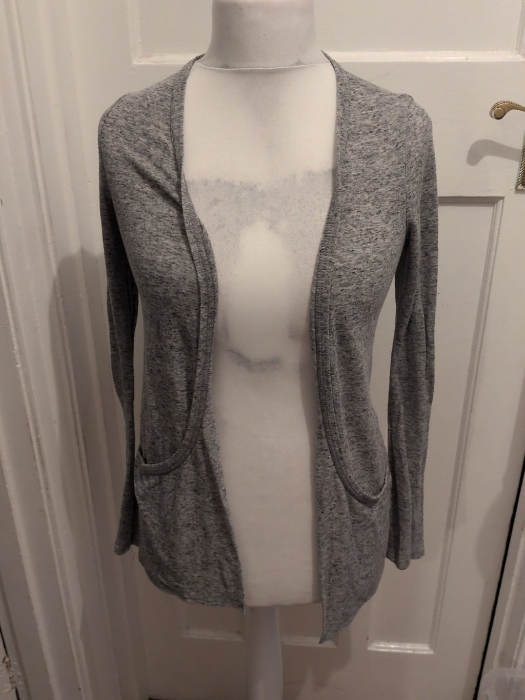 New Look 10 Grey Open Cardigan Long Sleeve
