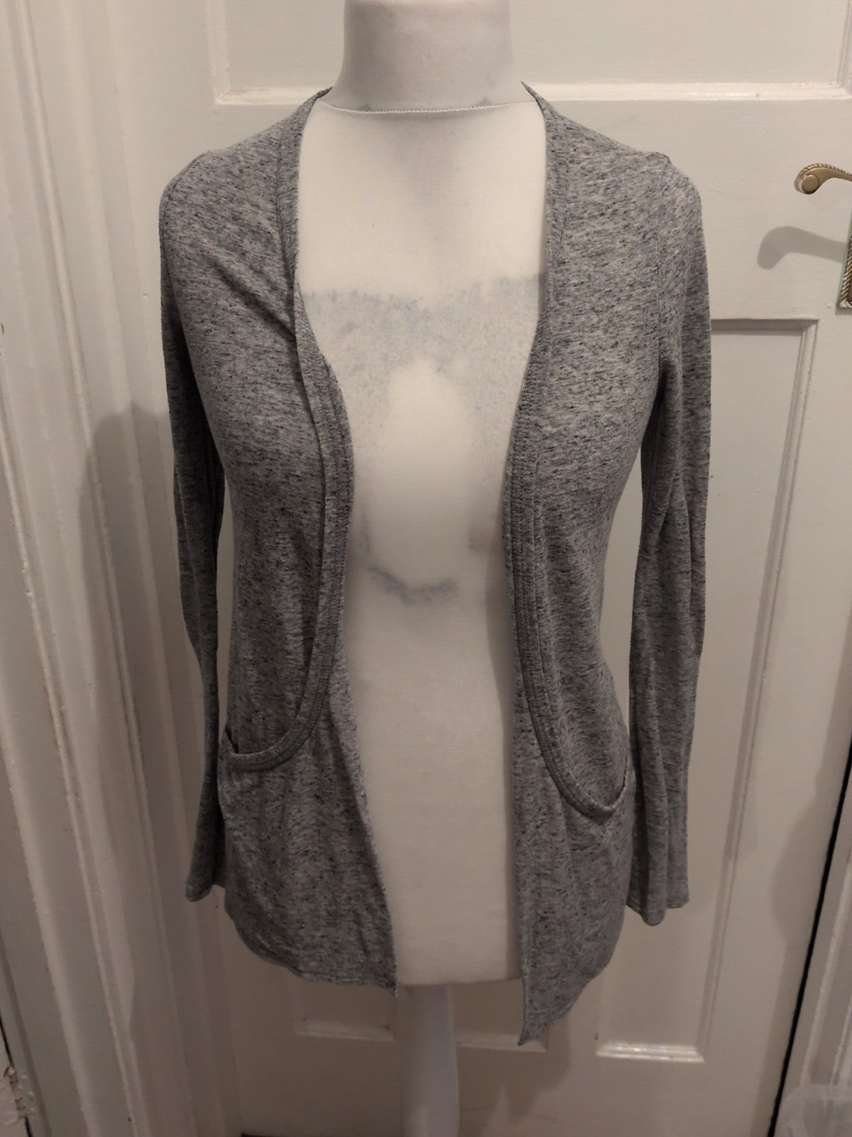 New Look 10 Grey Open Cardigan Long Sleeve