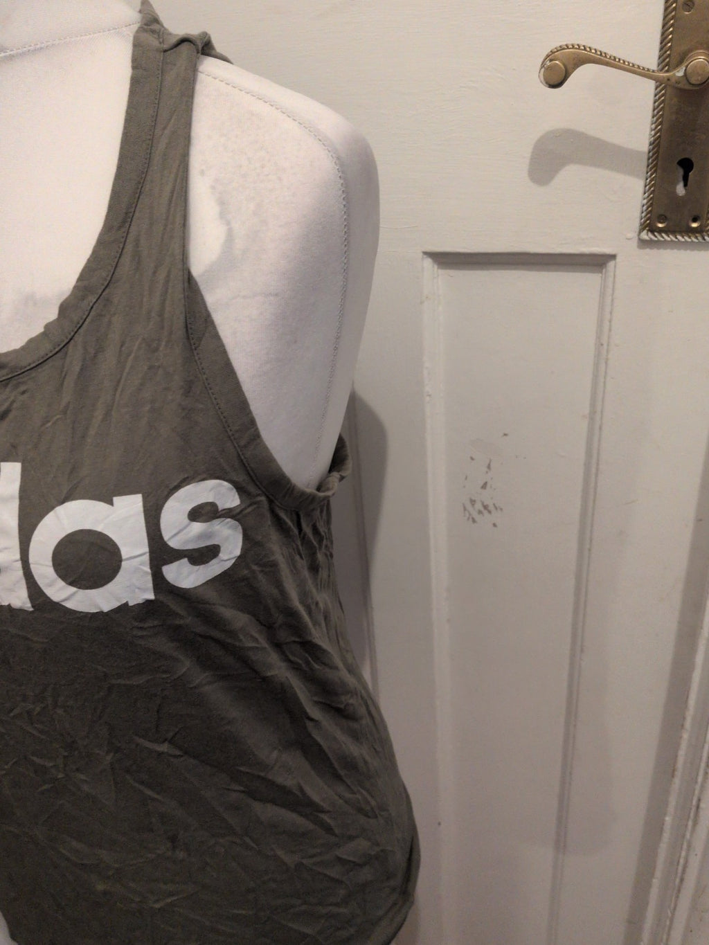 Adidas Small Green Print Tank T-shirt