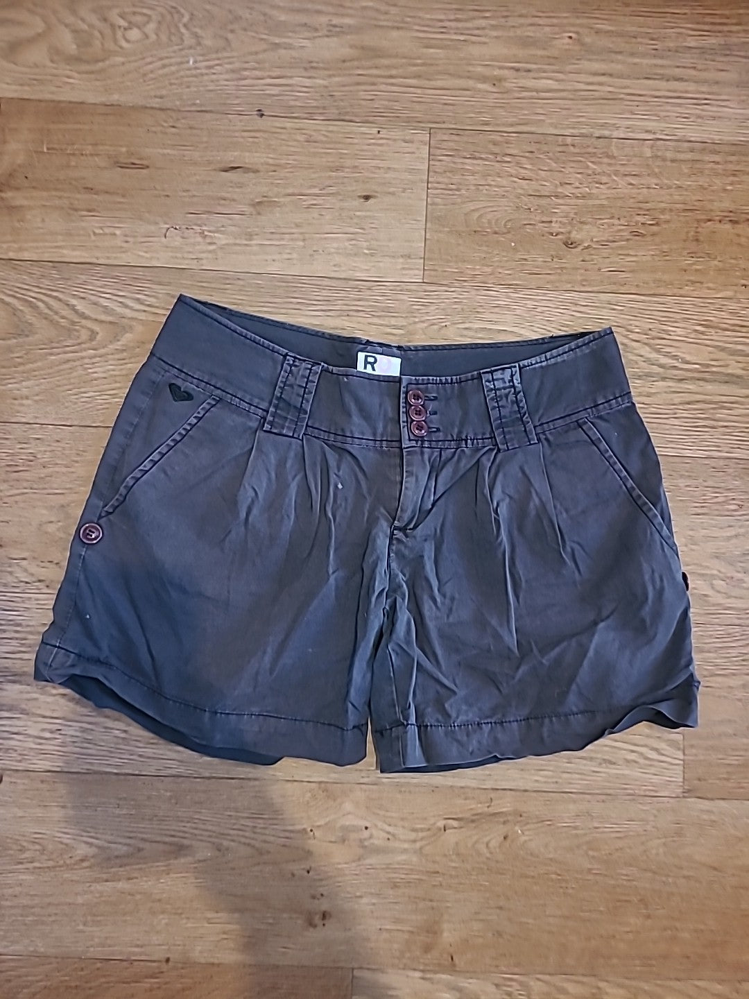 Ladies Roxy Size 3 Charcoal Shorts(Mark On Front)
