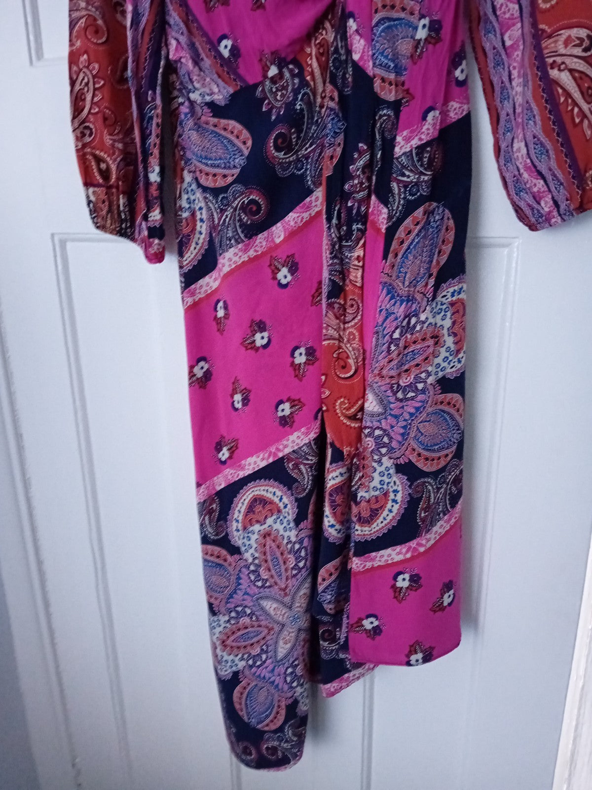 Ladies George Dress Size 16 Multicoloured Long Sleeved