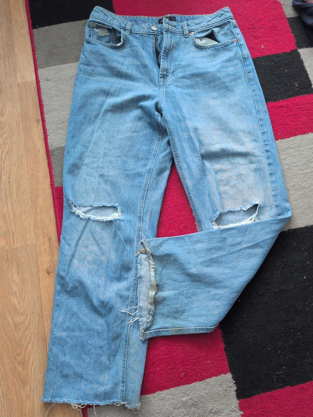 F&F 12 Straight Leg Rip Jeans