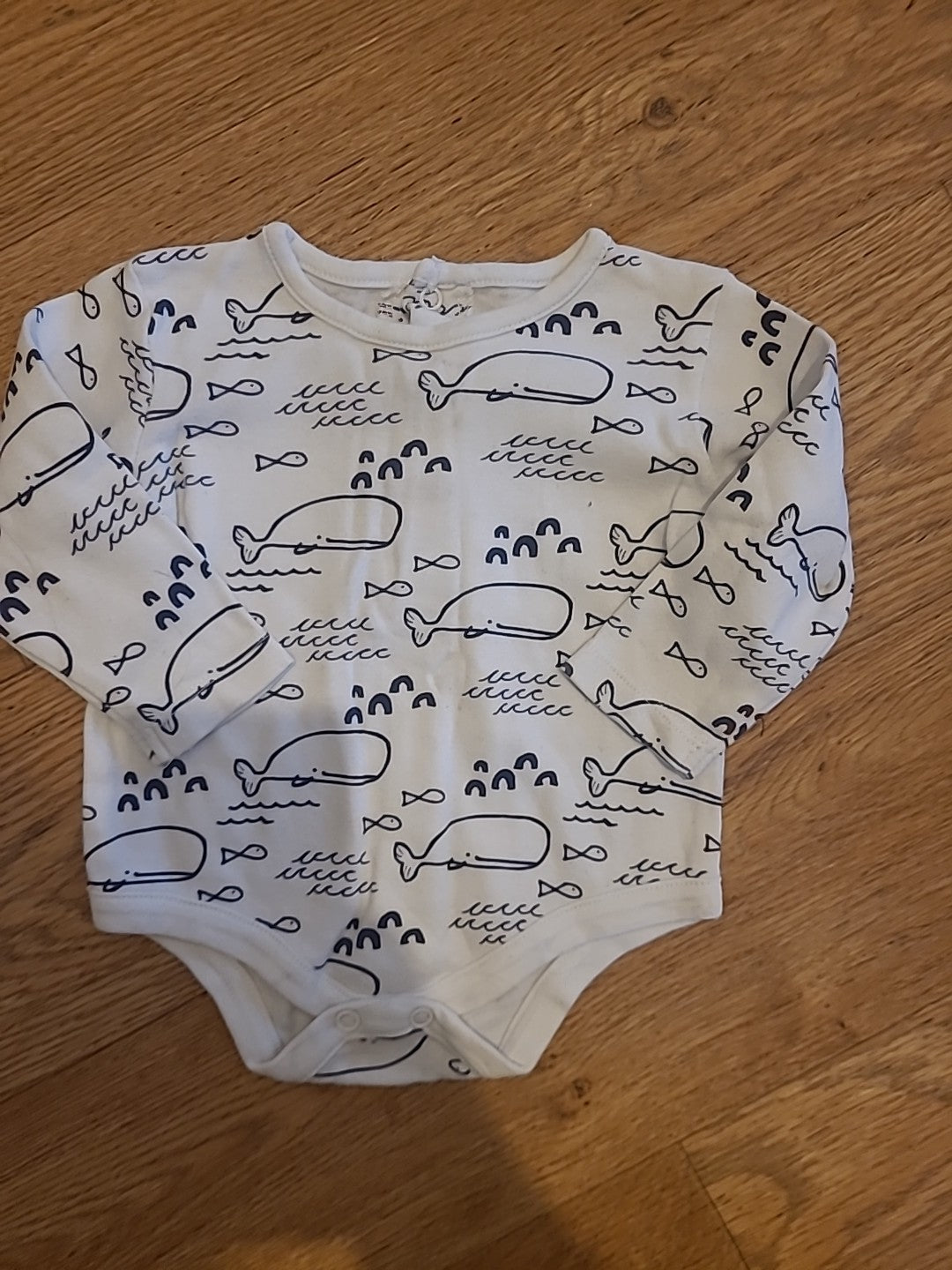 Matalan 3-6 Months Whale Babygrow
