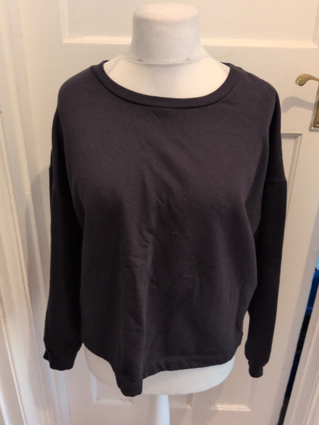 George 22 Black Long Sleeve Plain Jumper