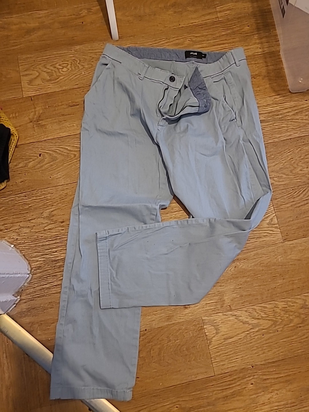 Mens Jacamo Size 38S Blue Chino