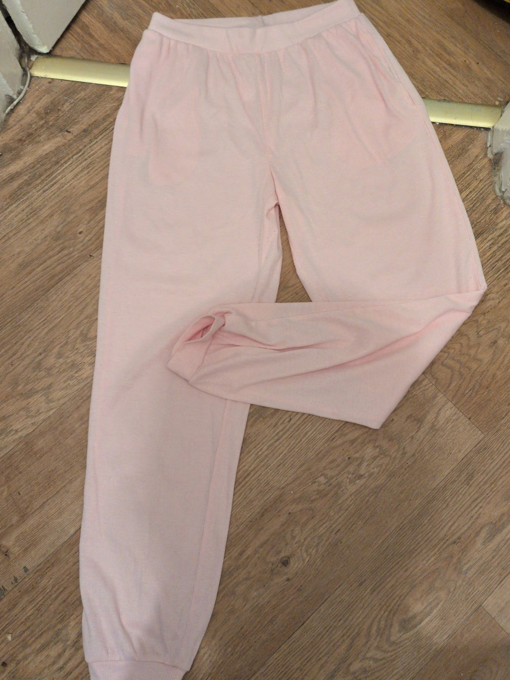 Primark 10-12 Pink Elasticated Pyjama Lounge Trousers