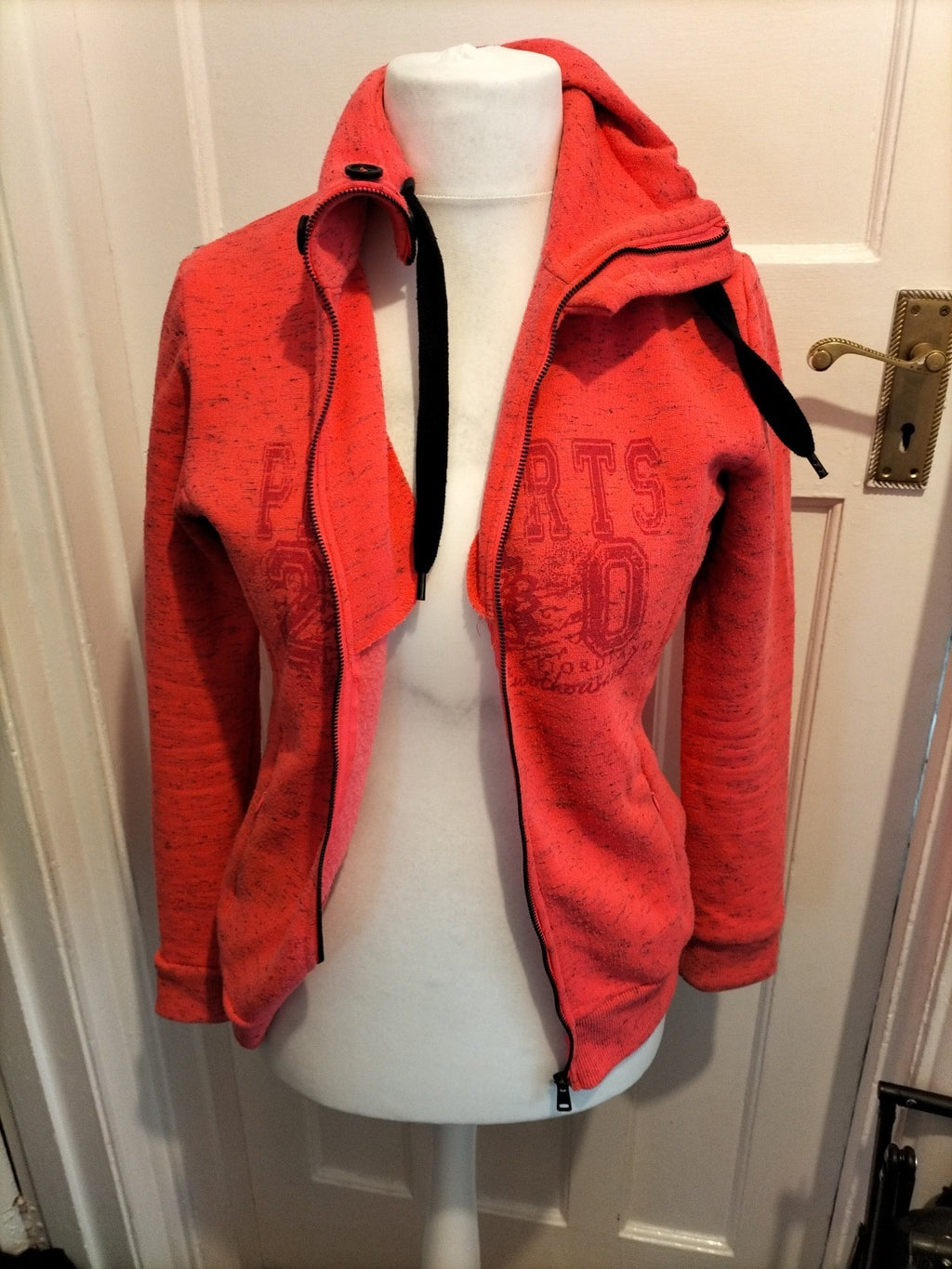 Ladies PK Sports Size Medium Hot Pink High Neck Zipped Jacket
