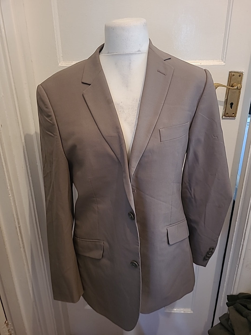 Mens Taylor&Wright Size 40r Grey Suit Jacket