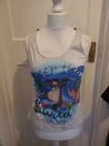Ladies George Size 12-14 Grey Jungle Book Sleeveless Pyjama Top