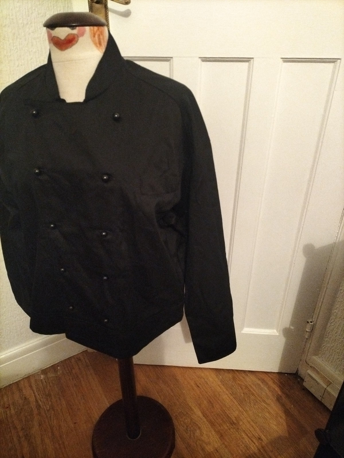 Mens Size 38" Chest Black Chef Jacket