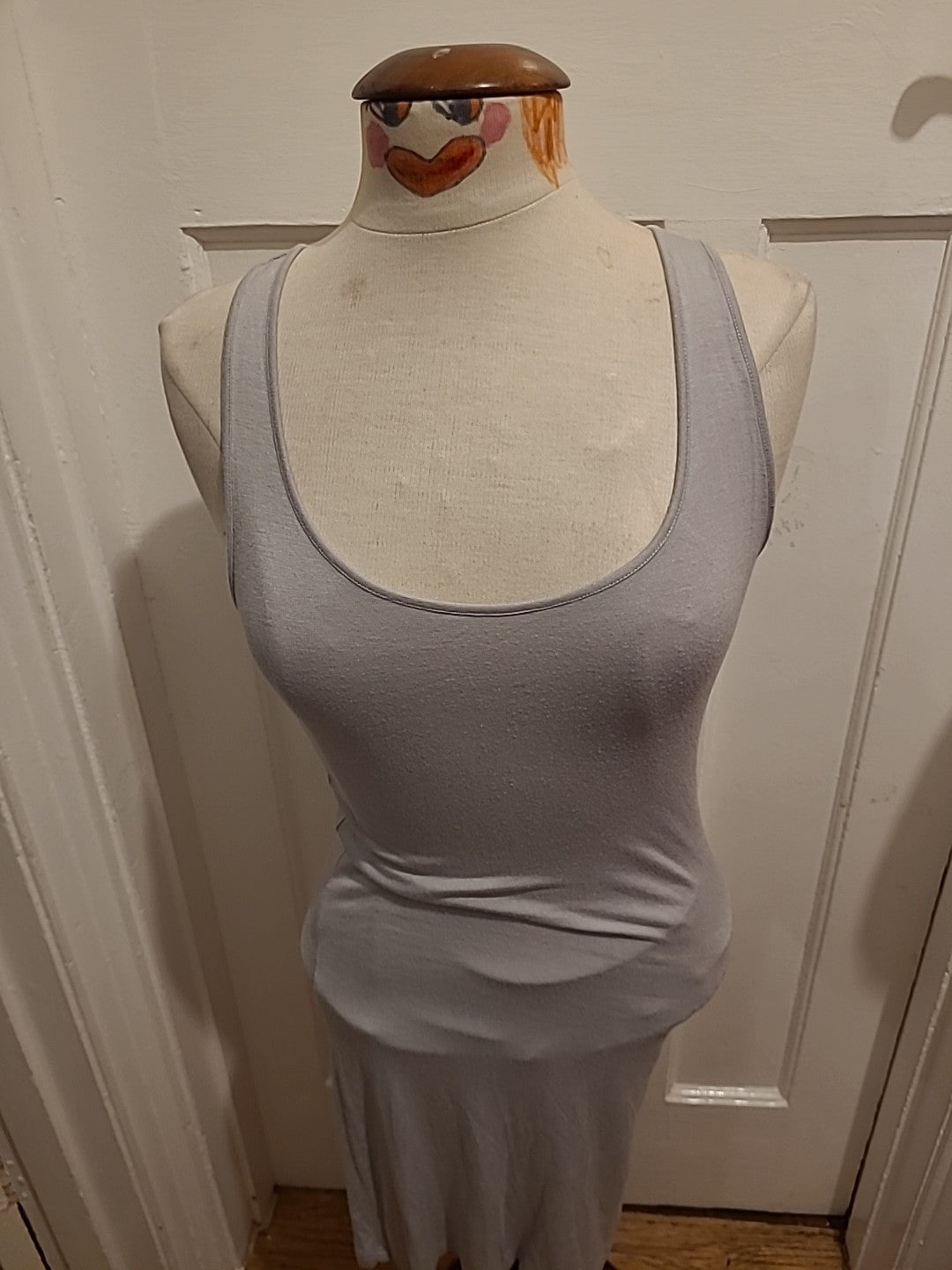 Ladies Vero Moda Size Small Grey Sleeveless Pencil Dress