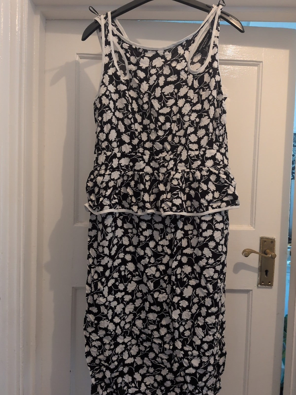 Brand New Dorothy Perkins 12 Black And White Sleeveless Dress