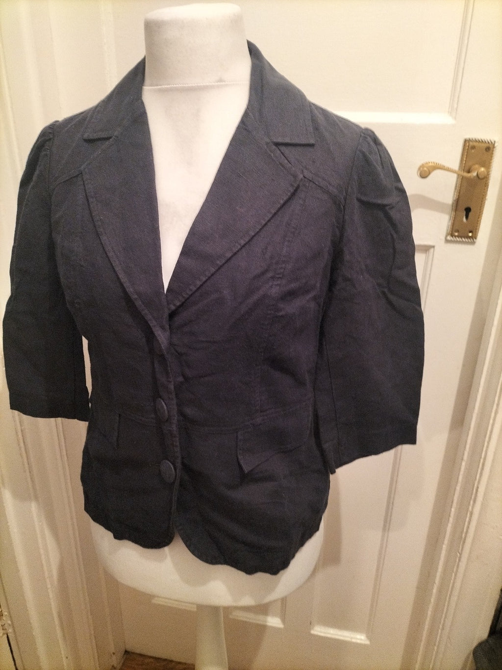 Ladies Per Una Size 10 Navy Blouse