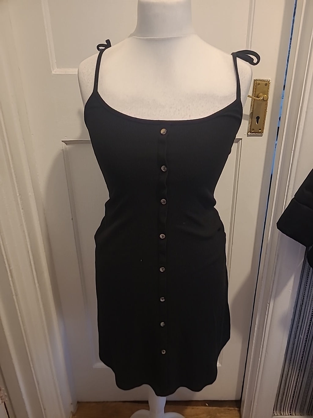 Ladies New Look Tall Size 10 Black Sleeveless Pencil Dress