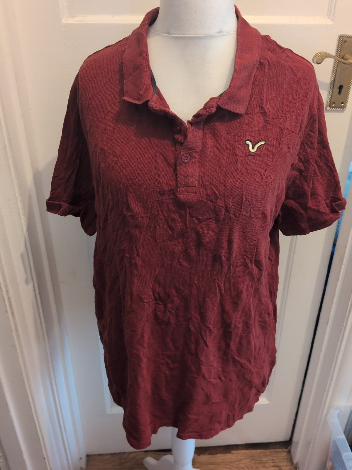 Voi Jeans XL Rust Short Sleeve Polo