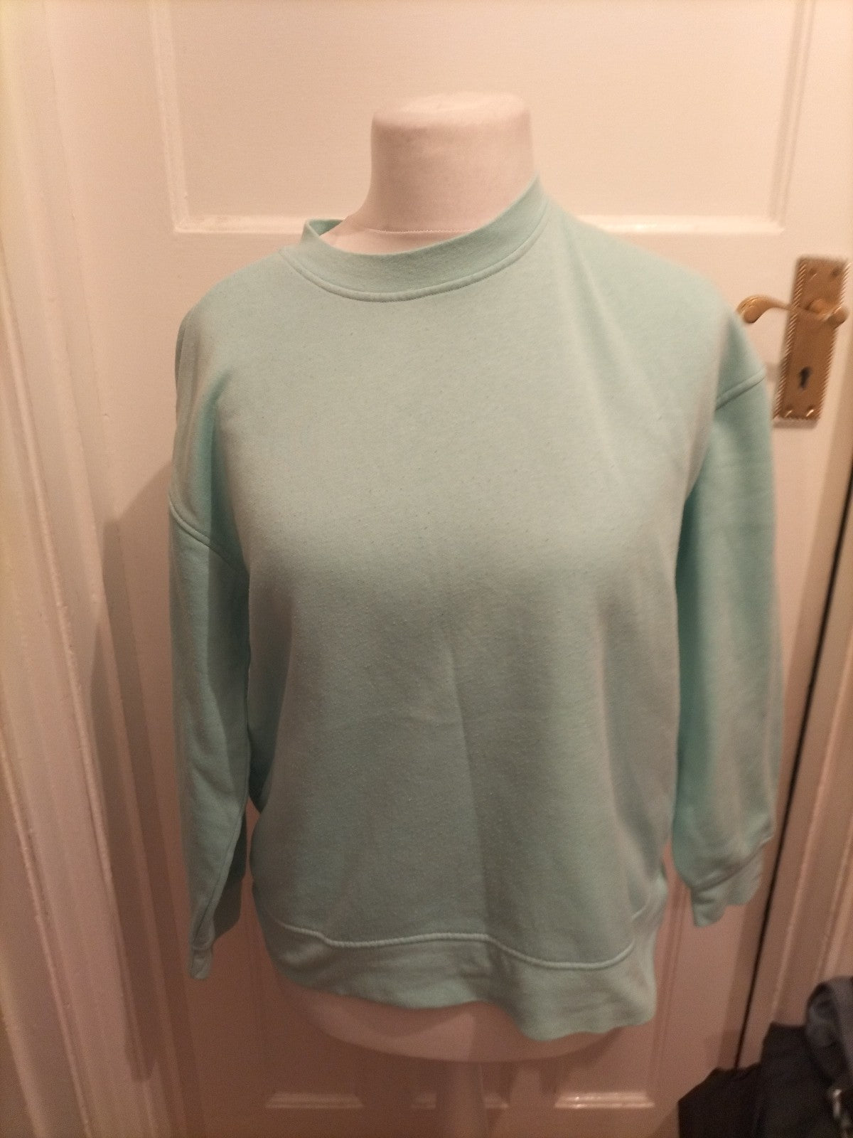 Ladies Primark Size Small 10-12 Aqua Long Sleeve Jumper