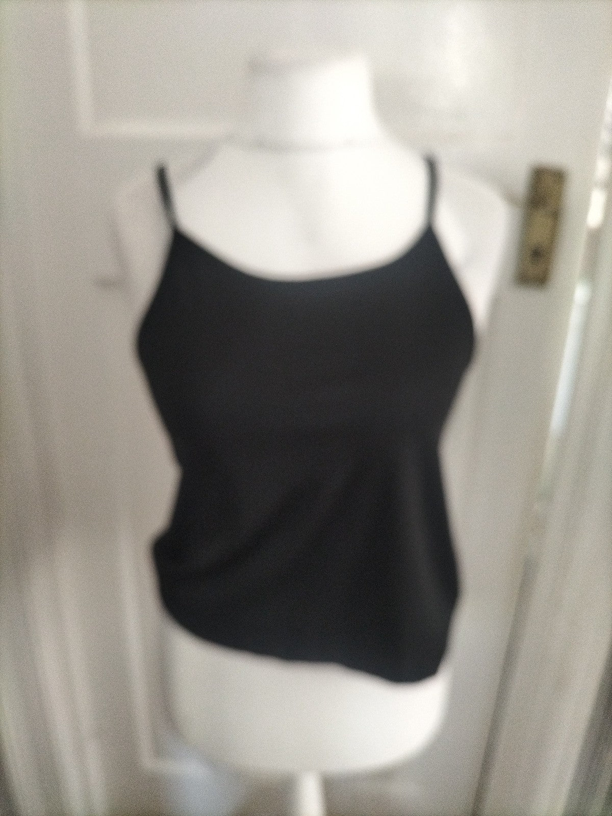 Ladies Lipsy Size 10 Black Sleeveless Cami