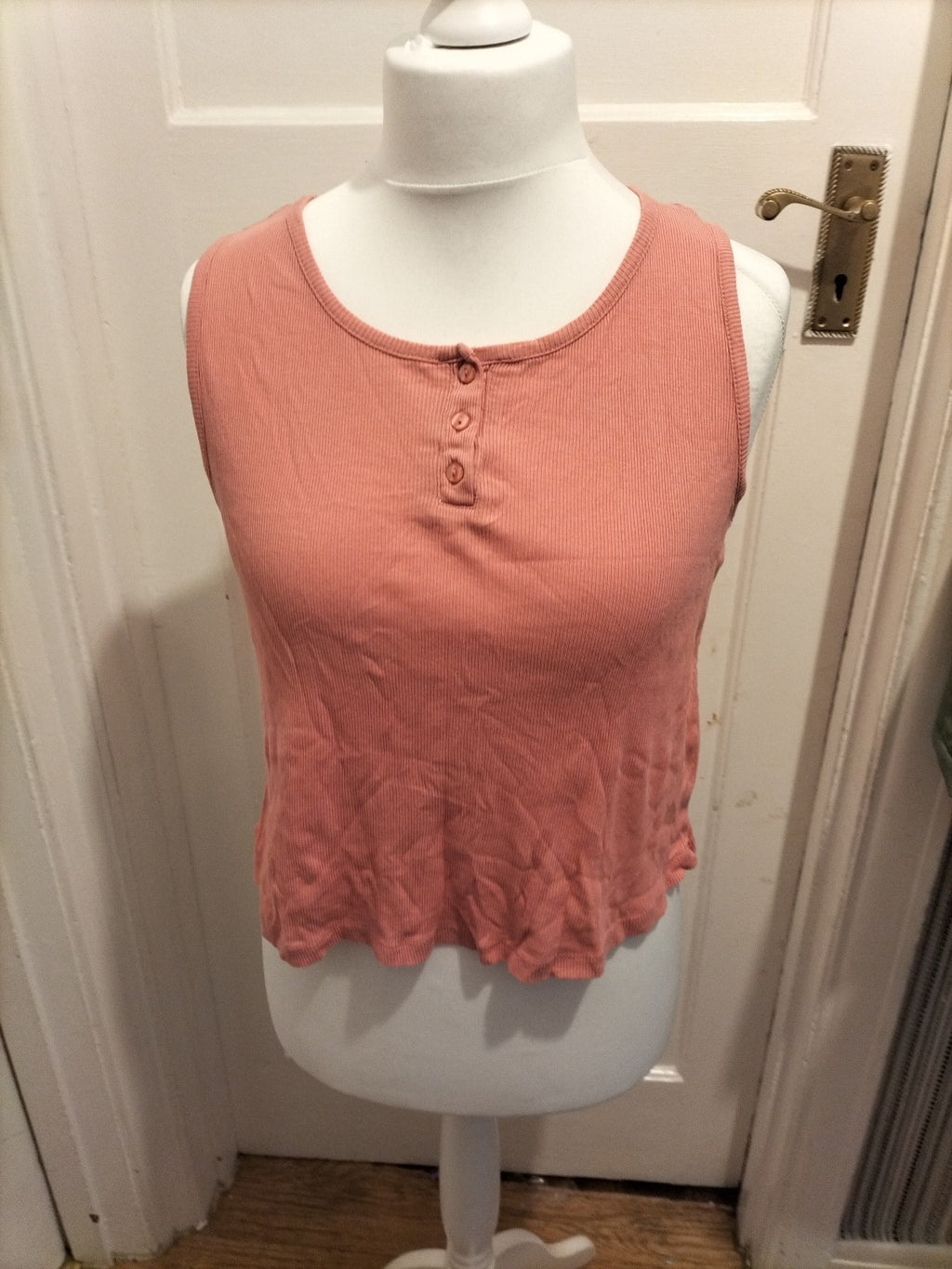 Ladies Love To Dream Size 12-14 Pink Sleeveless Pyjama Top