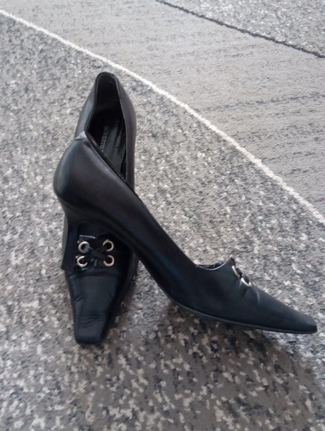 Ladies Roberto Vianni Black Court Shoes Size 39 Free Delivery
