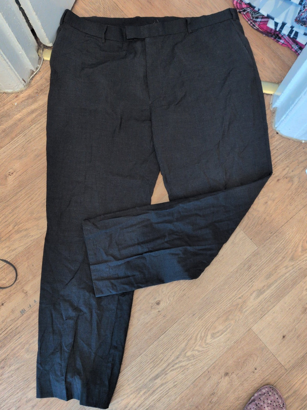 Ben Sherman 46x31.5 Dark Grey Smart Trousers