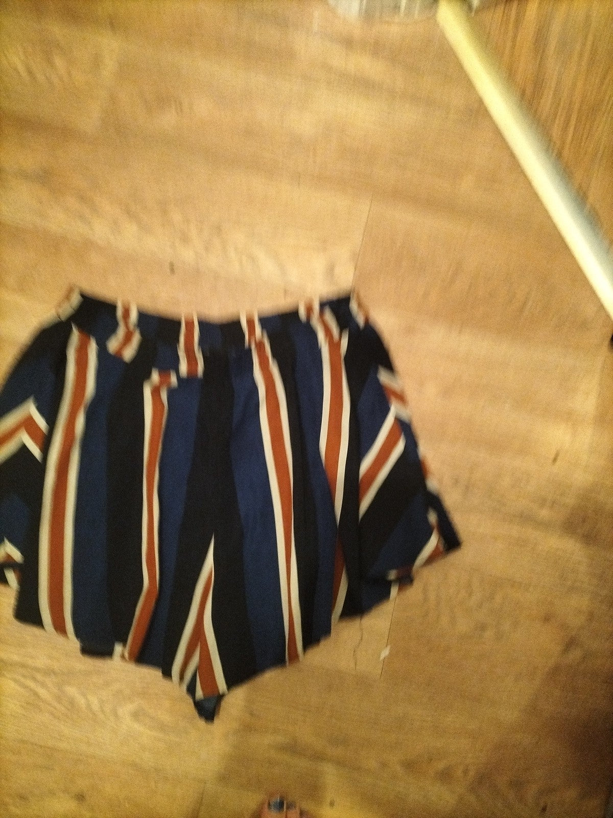 Ladies Prettylittlething Size 14 Blue/Brown/Navy Elasticated Shorts