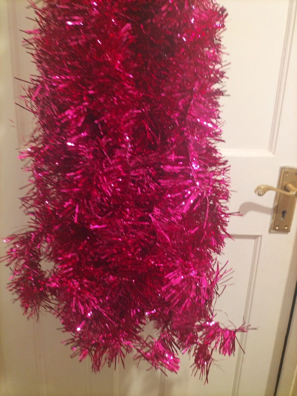 Brand new Pink 2M Christmas decoration Tinsel