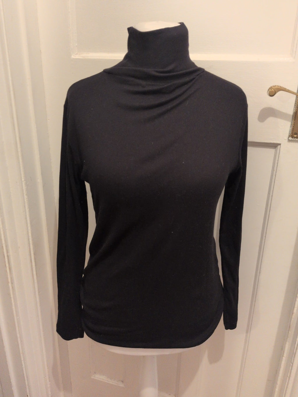 Debenhams 16 Black Long Sleeve High Neck Jumper