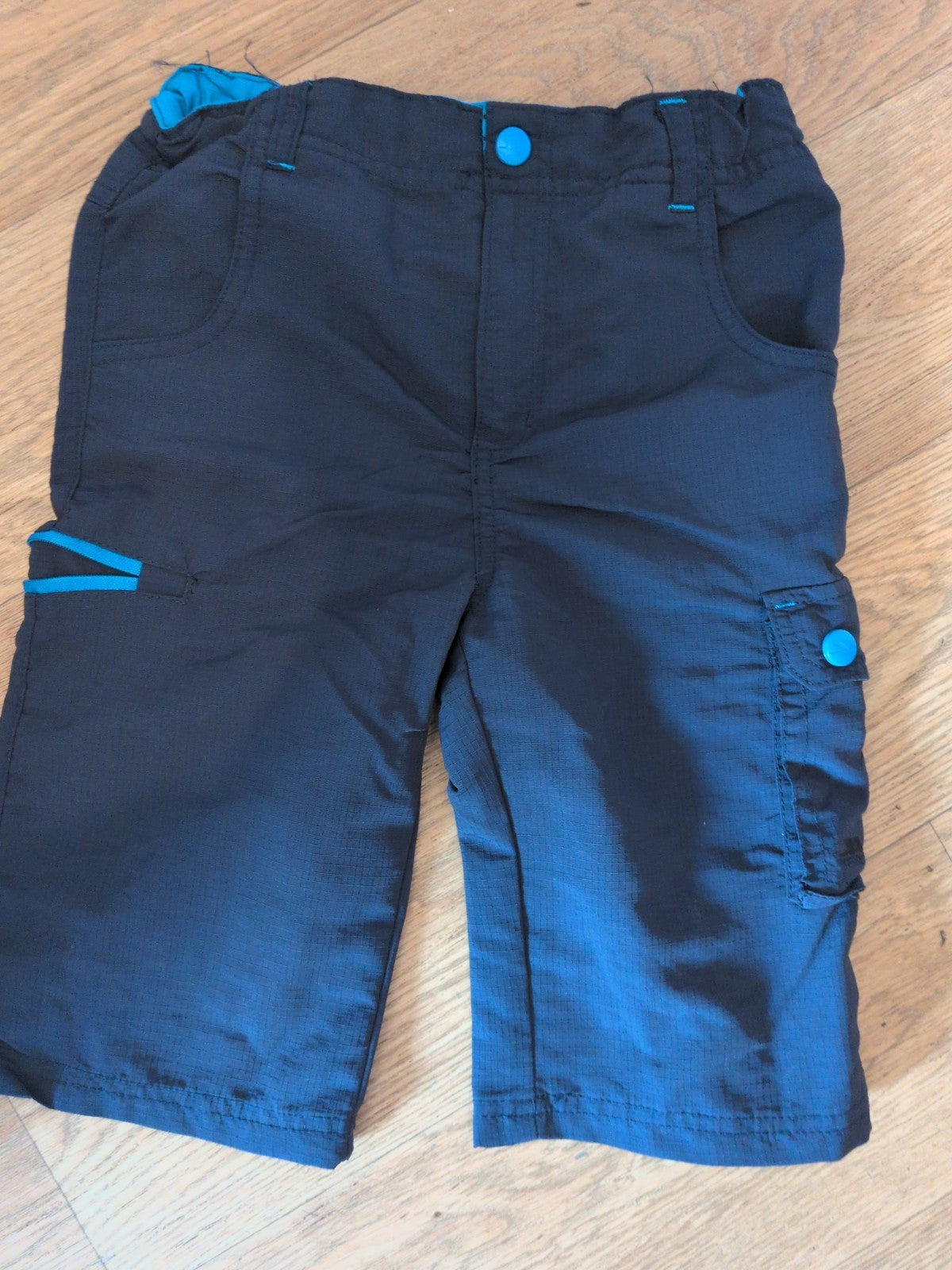 Boys Trespass 9-10 Years Navy Elasticated Shorts