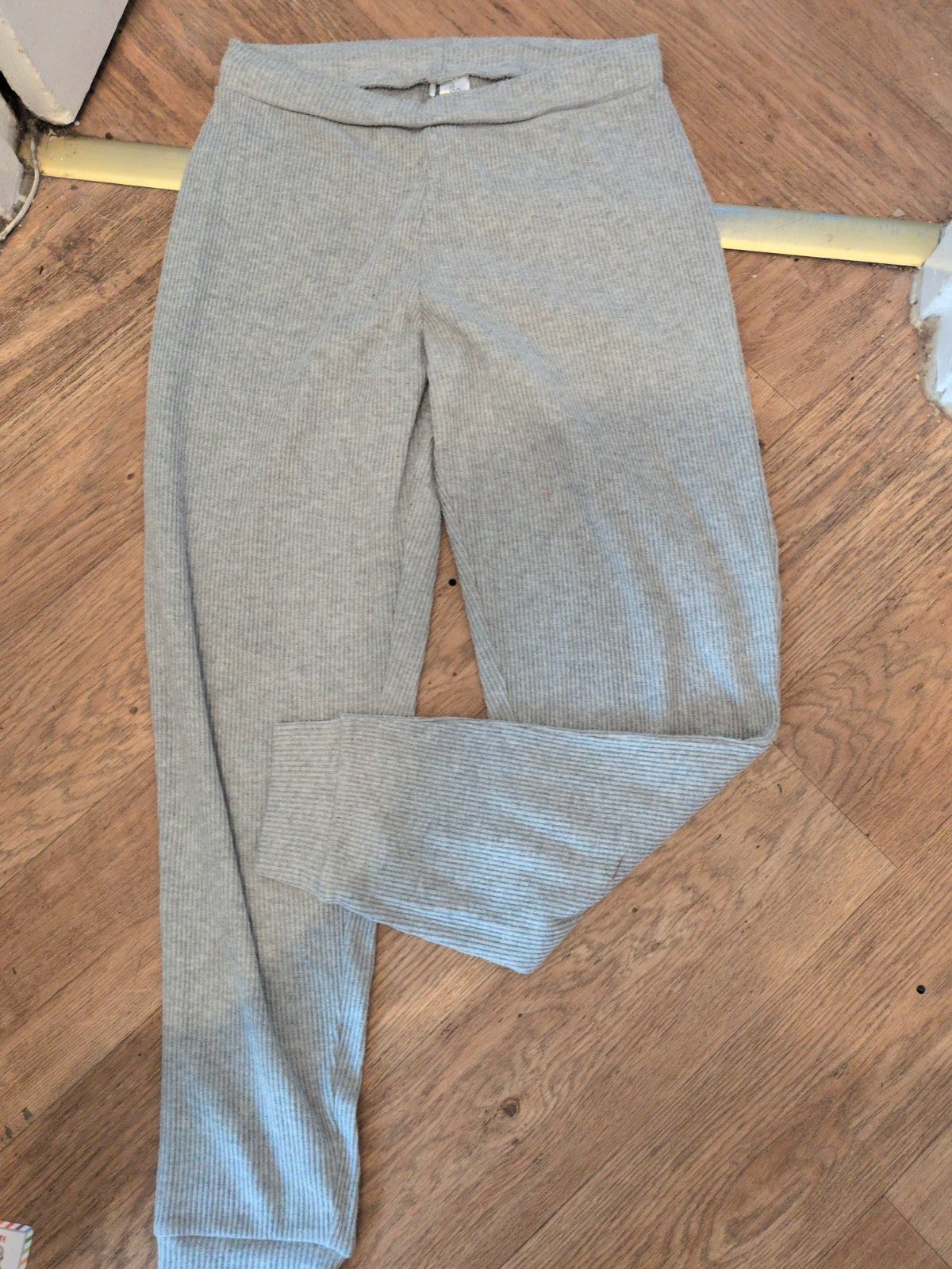 Ladies Primark Small Grey Brush Rib Elasticated Lounge Pants