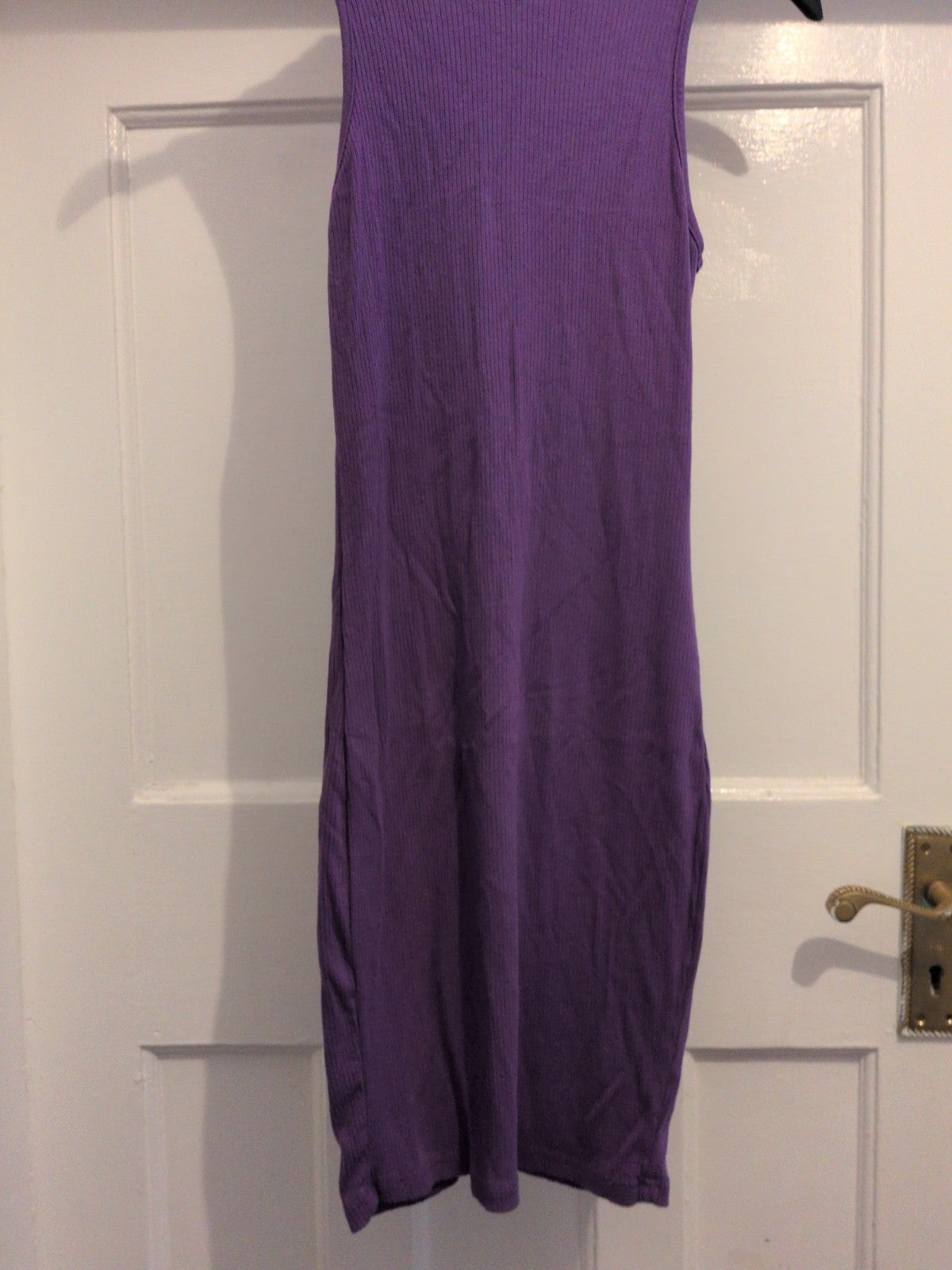 Shein XS Purple Sleeveless Pencil Dress Midi