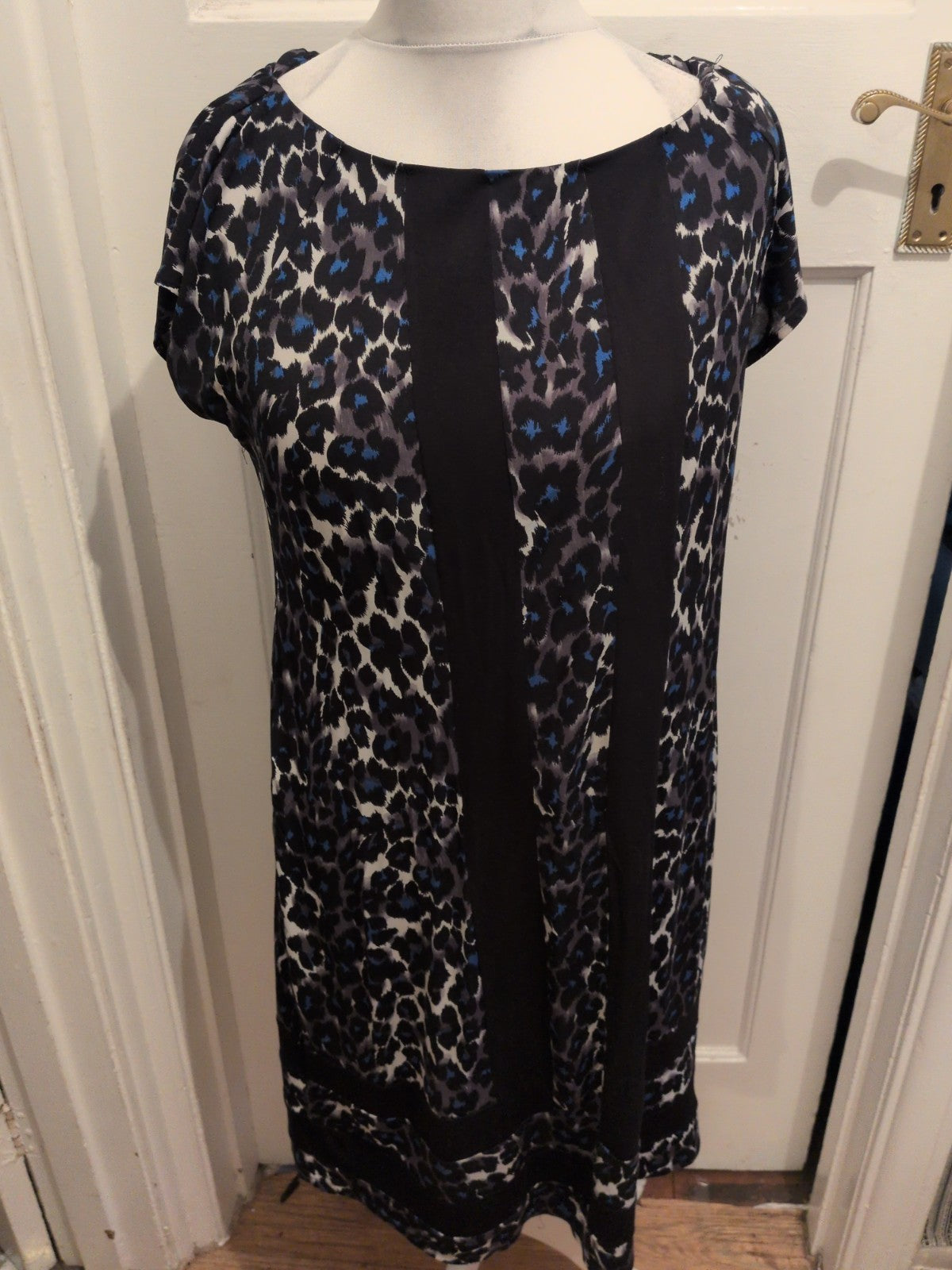 M&Co 16 Leopard Print Pattern Sleeveless Dress
