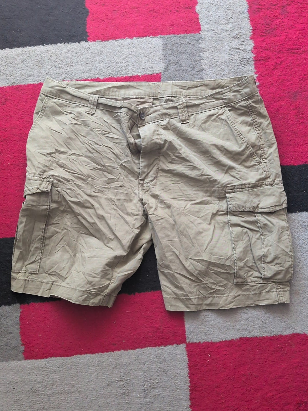 Marks And Spencer 40" Camel Beige Cargo Shorts