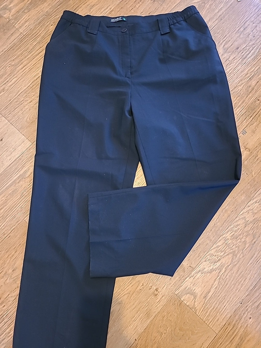 Ladies Michele Size 18S Black Elasticated Trousers