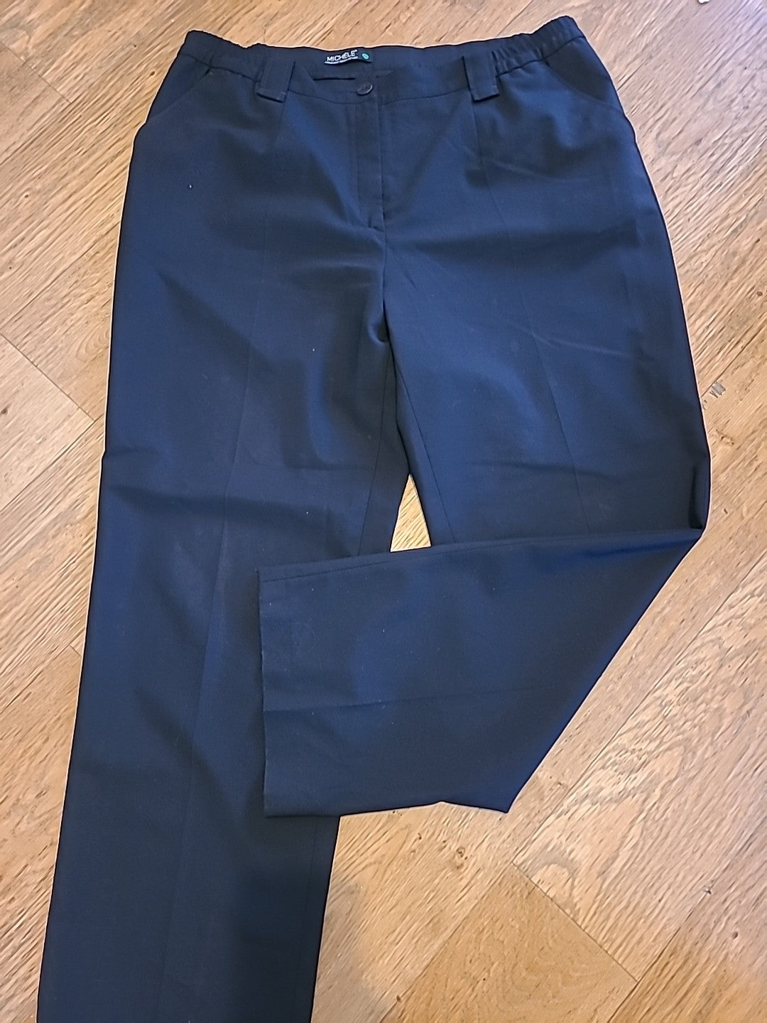 Ladies Michele Size 18S Black Elasticated Trousers