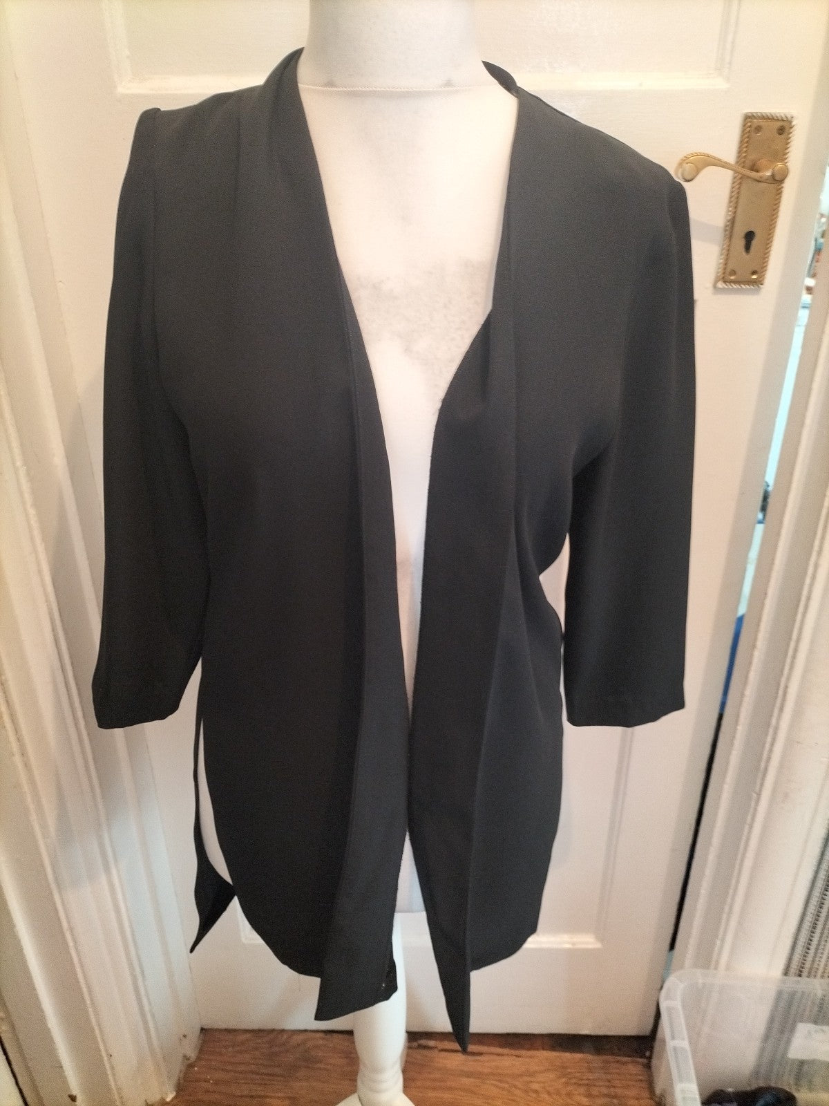 Official 12 Black Open Blouse