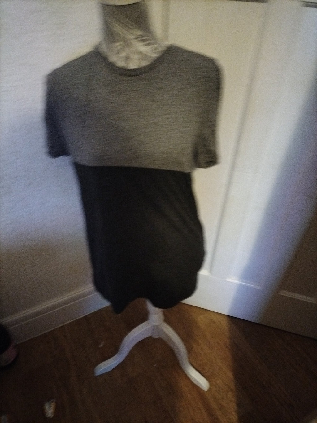 Mens Tu Small Regular Fit Two Tone Grey Tshirt