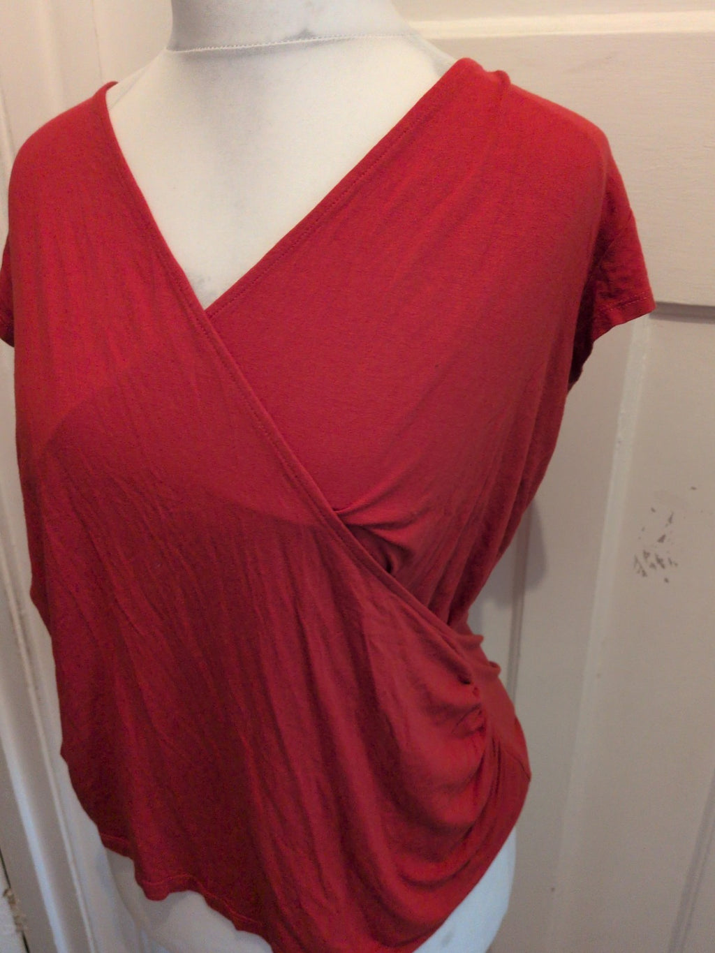 Petite Collection 18P Burnt Orange Short Sleeve Blouse
