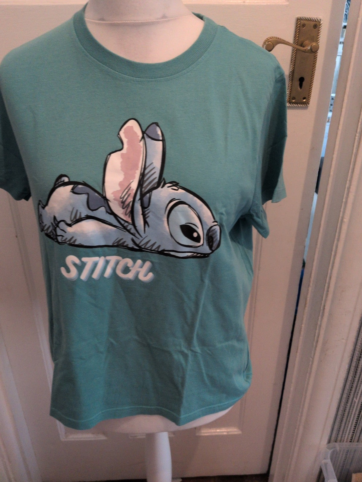 Primark Disney Medium Turquoise Stitch Pyjama Top