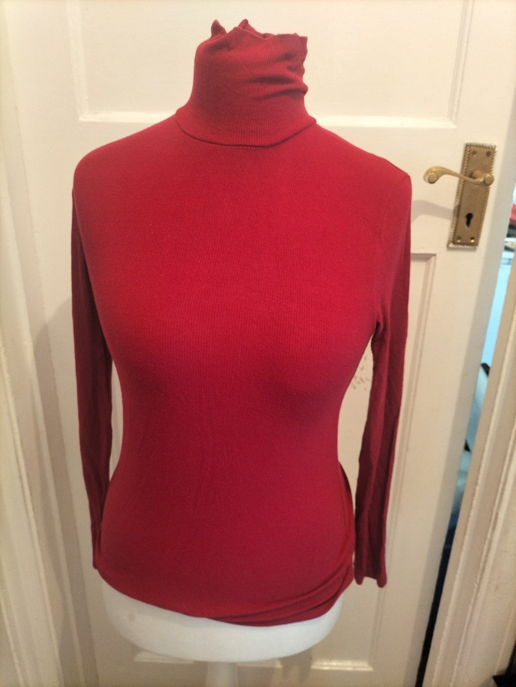 Papaya Woman 12 Deep Pink High Neck Long Sleeved Top