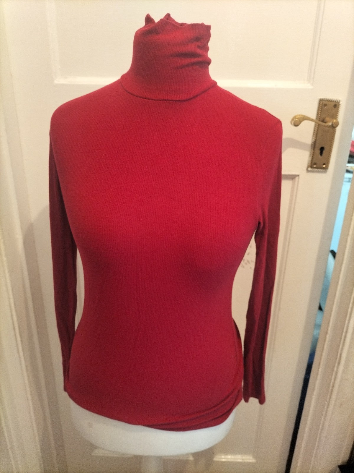 Papaya Woman 12 Deep Pink High Neck Long Sleeved Top