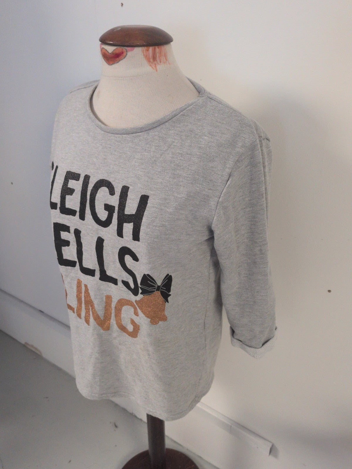 Papaya Small Grey Long Sleeve Christmas Jumper