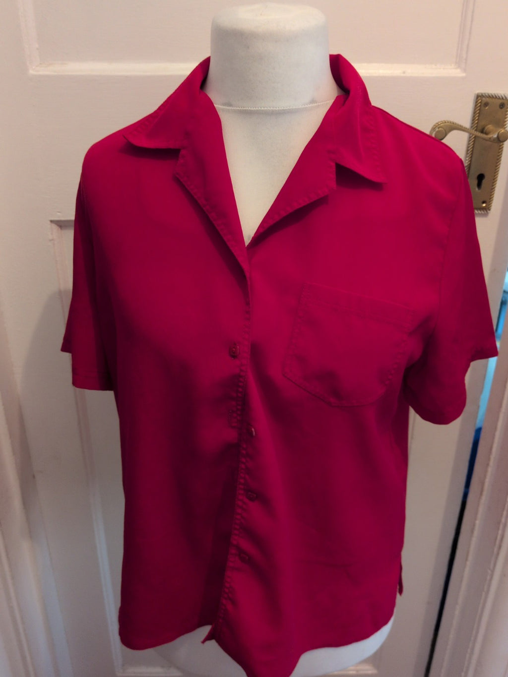 Berkertex 16 Red Shirt Sleeve Blouse Shirt