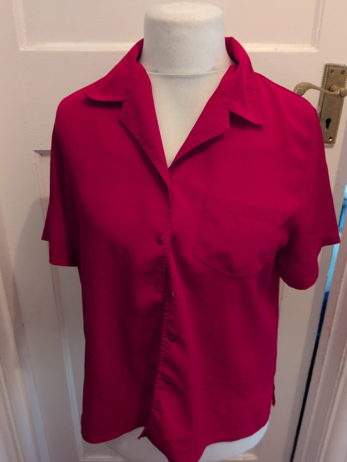 Berkertex 16 Red Shirt Sleeve Blouse Shirt