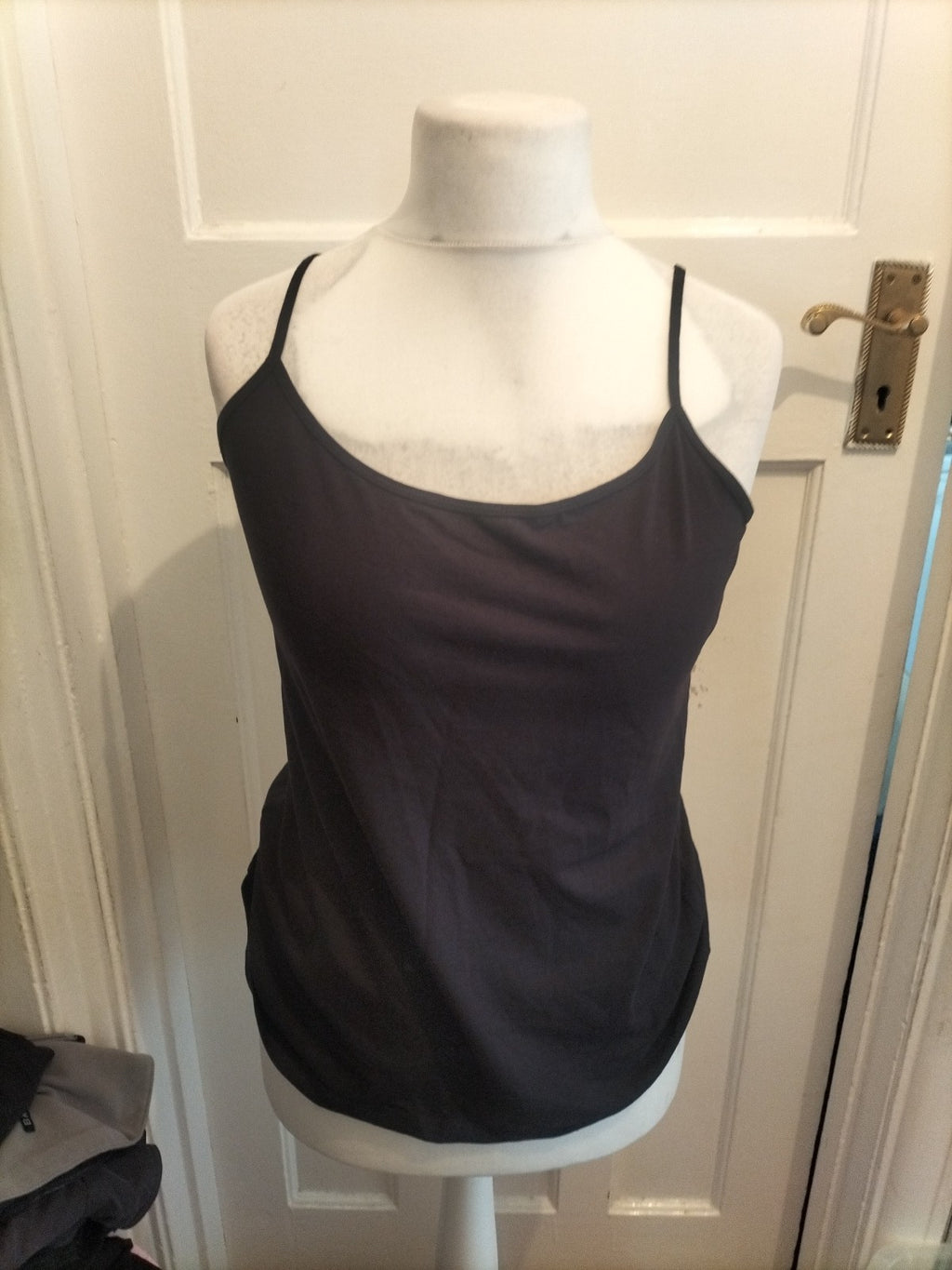 Ladies Primark Size 18/20 Navy Stretch Cami Set Of 2