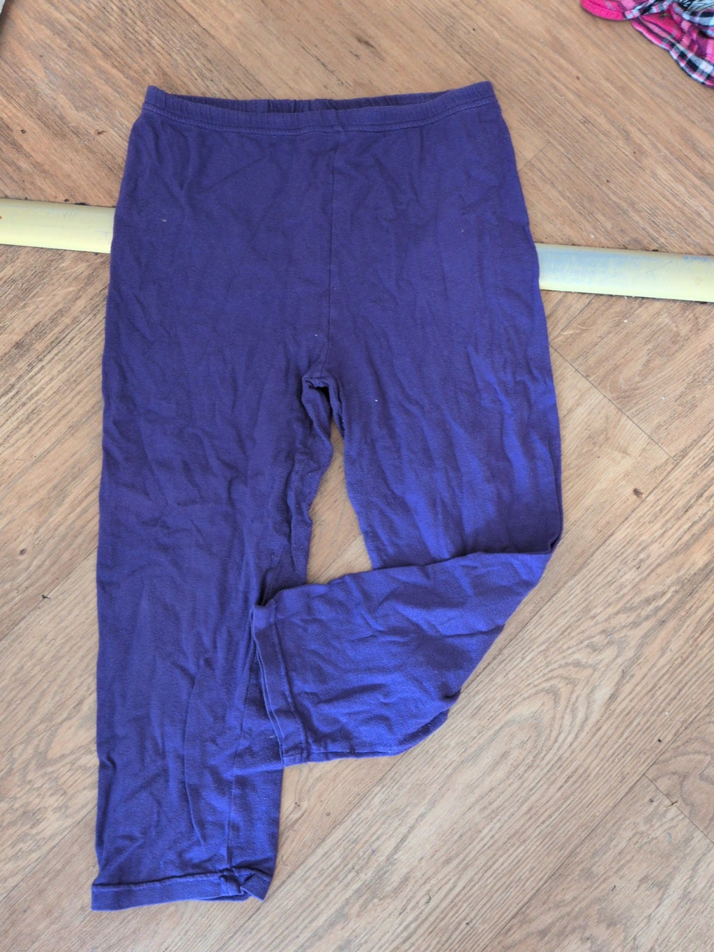 14 Purple Elasticated Crop Leggings