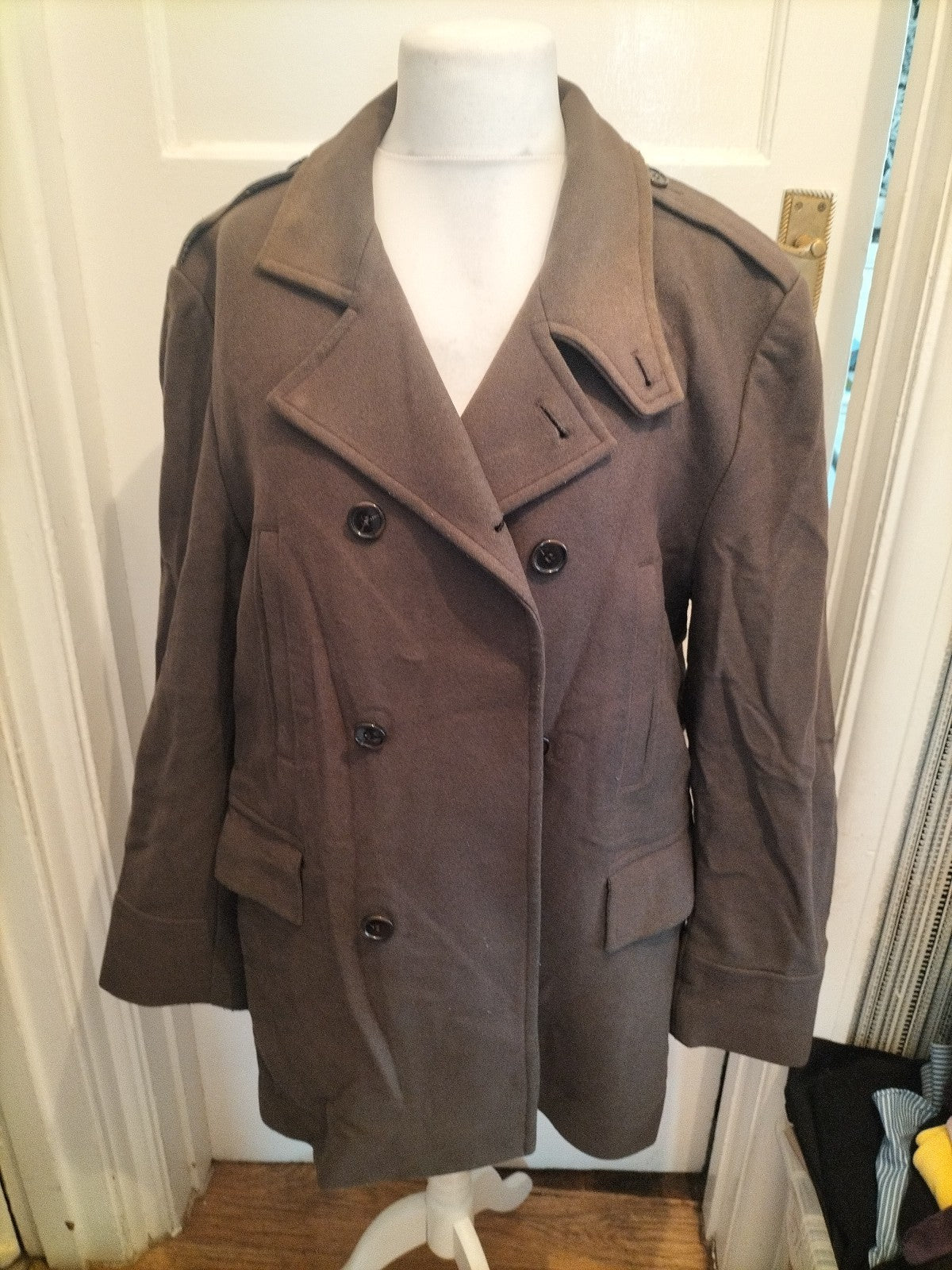 Mens Autograph Size Large Dark Taupe Lined Jacket