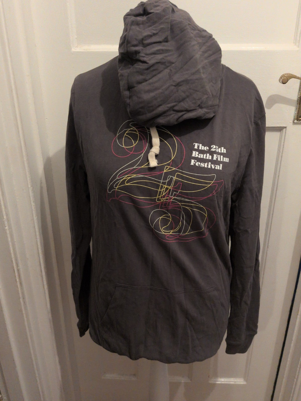Large Grey Bath Film Festival Pullover Hoodie