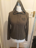Ladies Day Dreams Size 10 Khaki Pullover Hoodie